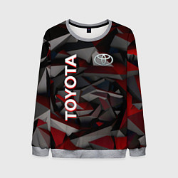 Свитшот мужской Toyota тойота abstraction, цвет: 3D-меланж