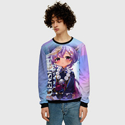 Свитшот мужской Геншин Ци-Ци, цвет: 3D-черный — фото 2