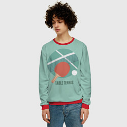 Свитшот мужской TABLE TENNIS Теннис, цвет: 3D-красный — фото 2