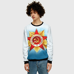 Свитшот мужской ДЕНЬ ПОБЕДЫ 9 МАЯ, цвет: 3D-черный — фото 2