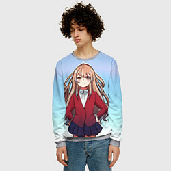 Свитшот мужской Тайга недовольна, цвет: 3D-меланж — фото 2