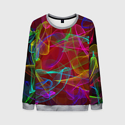 Свитшот мужской Color neon pattern Vanguard, цвет: 3D-меланж