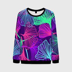Свитшот мужской Neon color pattern Fashion 2023, цвет: 3D-черный
