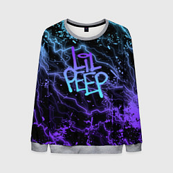 Мужской свитшот Lil peep neon молнии