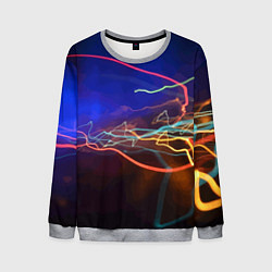 Свитшот мужской Neon vanguard pattern Lightning Fashion 2023, цвет: 3D-меланж