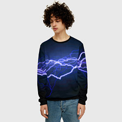 Свитшот мужской Lightning Fashion 2025 Neon, цвет: 3D-черный — фото 2