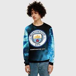 Свитшот мужской МАНЧЕСТЕР СИТИ Manchester City 5, цвет: 3D-черный — фото 2
