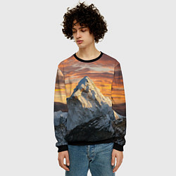 Свитшот мужской Та самая Джомолунгма Сагарматха Everest, цвет: 3D-черный — фото 2