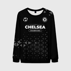 Свитшот мужской Chelsea Форма Champions, цвет: 3D-черный