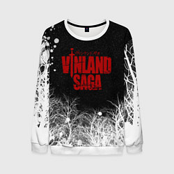 Свитшот мужской Сага о Винланде логотип, цвет: 3D-белый