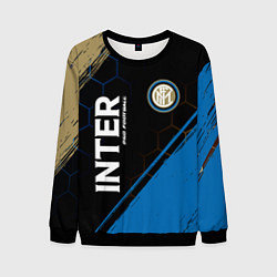 Свитшот мужской INTER Pro Football Краска, цвет: 3D-черный