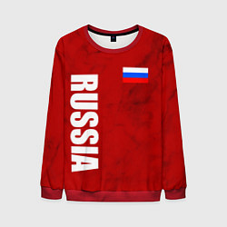 Свитшот мужской RUSSIA - RED EDITION - SPORTWEAR, цвет: 3D-красный