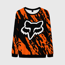 Свитшот мужской FOX MOTOCROSS ORANGE, цвет: 3D-черный