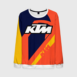 Свитшот мужской KTM VINTAGE SPORTWEAR, цвет: 3D-белый