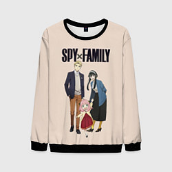 Свитшот мужской Spy x Family Семья шпиона, цвет: 3D-черный