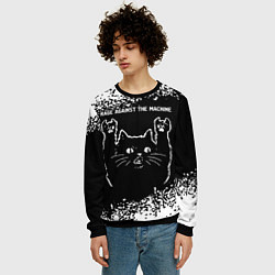 Свитшот мужской Rage Against The Machine Rock Cat, цвет: 3D-черный — фото 2