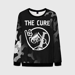 Свитшот мужской The Cure КОТ Камуфляж, цвет: 3D-черный