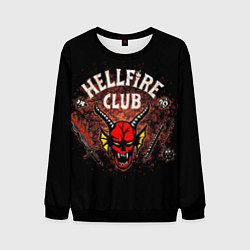 Свитшот мужской Hellfire club, цвет: 3D-черный