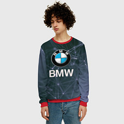 Свитшот мужской БМВ - BMW Абстракция, цвет: 3D-красный — фото 2