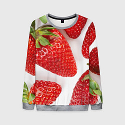 Свитшот мужской Strawberries, цвет: 3D-меланж