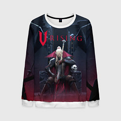 Свитшот мужской Вампир на троне V Rising, цвет: 3D-белый
