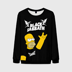 Мужской свитшот Black Sabbath Гомер Симпсон Simpsons