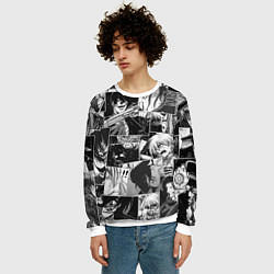 Свитшот мужской Хэллсинг паттерн Hellsing, цвет: 3D-белый — фото 2