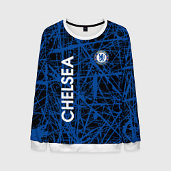 Свитшот мужской CHELSEA F C, цвет: 3D-белый