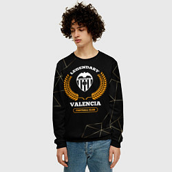 Свитшот мужской Лого Valencia и надпись Legendary Football Club на, цвет: 3D-черный — фото 2