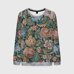 Свитшот мужской Floral pattern Цветочный паттерн, цвет: 3D-меланж