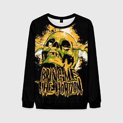 Свитшот мужской Bring Me the Horizon Череп, цвет: 3D-черный