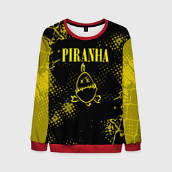 Свитшот мужской Nirvana piranha, цвет: 3D-красный