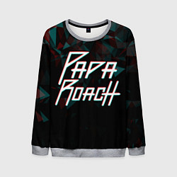 Мужской свитшот Papa roach Glitch Big Logo