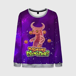Свитшот мужской My singing monsters ЭПИЧЕСКИЙ ВУЖАС, цвет: 3D-меланж