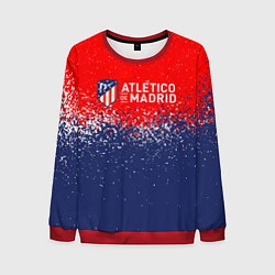 Мужской свитшот Atletico madrid атлетико мадрид брызги красок