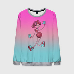 Свитшот мужской Мама длинные ноги: Poppy Playtime, цвет: 3D-меланж