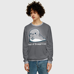 Свитшот мужской Seal of Disapproval, цвет: 3D-меланж — фото 2