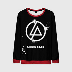 Мужской свитшот Linkin Park логотип краской