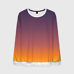 Свитшот мужской Sunset Gradient, цвет: 3D-белый