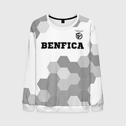 Свитшот мужской Benfica Sport на светлом фоне, цвет: 3D-белый