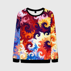 Мужской свитшот Красочный фрактальный паттерн Fashion trend