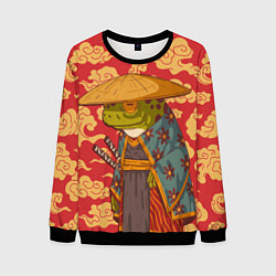 Мужской свитшот Старая самурайская лягуха