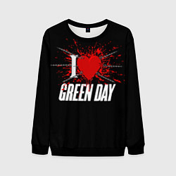 Мужской свитшот Green Day Сердце