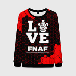 Свитшот мужской FNAF Love Классика, цвет: 3D-черный