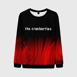 Свитшот мужской The Cranberries Red Plasma, цвет: 3D-черный