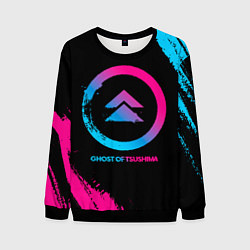 Мужской свитшот Ghost of Tsushima Neon Gradient