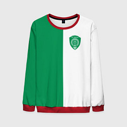 Свитшот мужской ФК Ахмат бело-зеленая форма, цвет: 3D-красный
