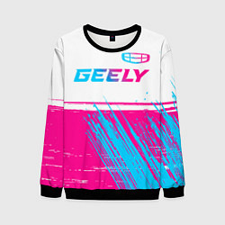 Свитшот мужской Geely Auto Neon Gradient, цвет: 3D-черный