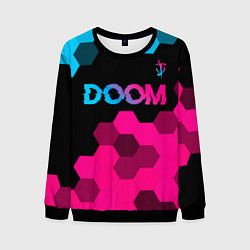Свитшот мужской Doom Neon Gradient, цвет: 3D-черный