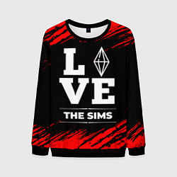 Свитшот мужской The Sims Love Классика, цвет: 3D-черный